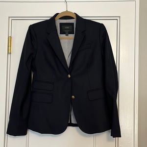 J crew navy school boy blazer size 4.  Worn 1 or 2 times—never really fit.